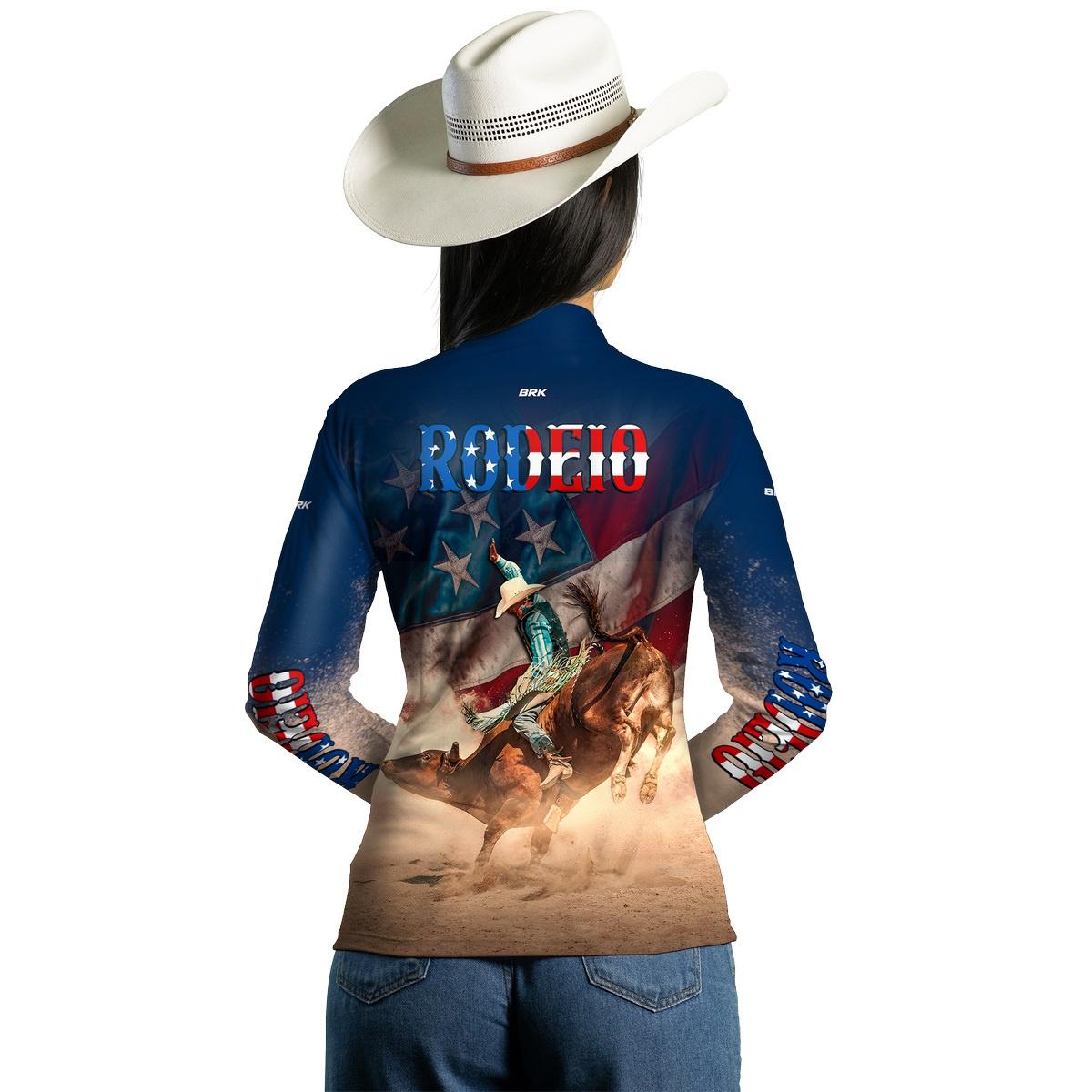 Camisa Agro Brk Rodeio EUA com Proteção Solar UV50+ - BRK AGRO