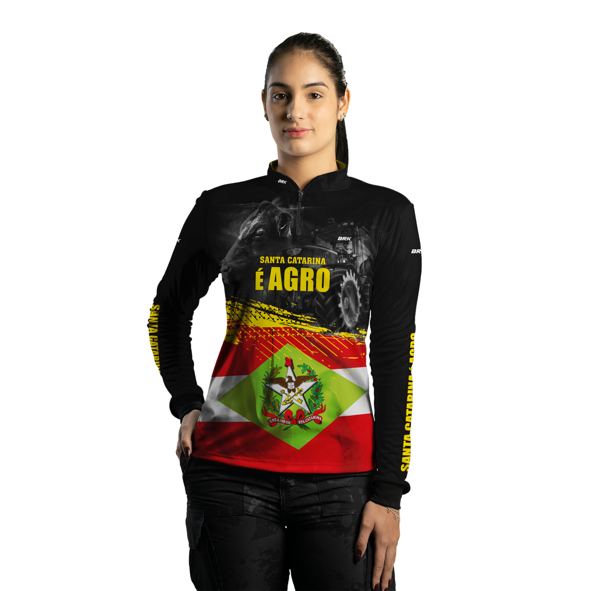 Camisa Agro Brk Santa Catarina é Agro com Proteção Solar UV50+ - BRK AGRO