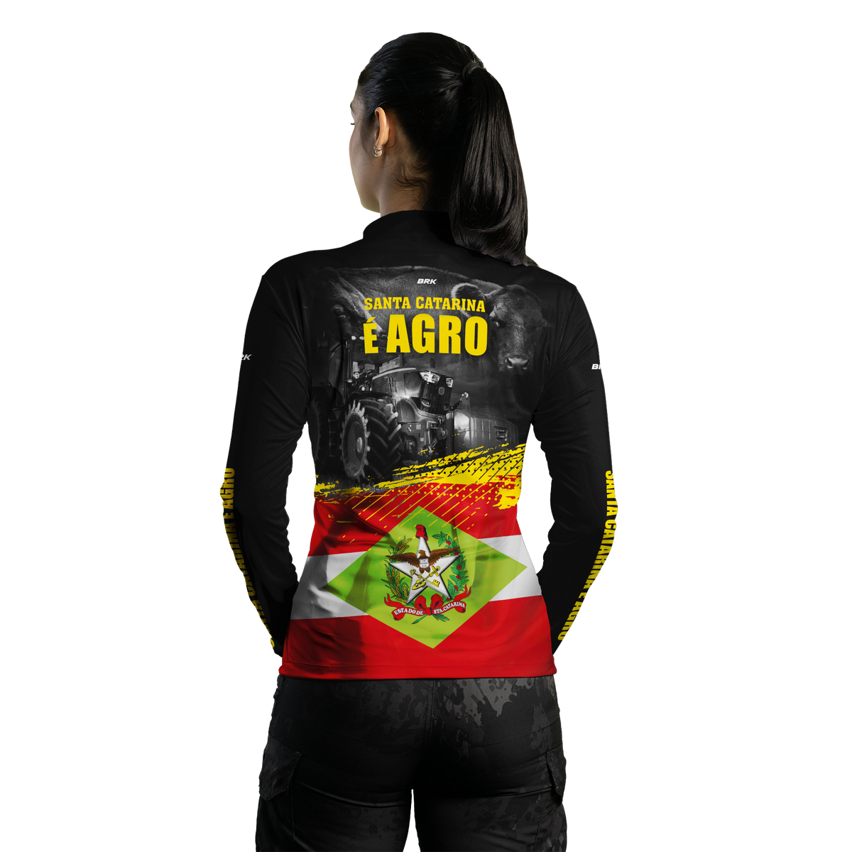 Camisa Agro Brk Santa Catarina é Agro com Proteção Solar UV50+ - BRK AGRO