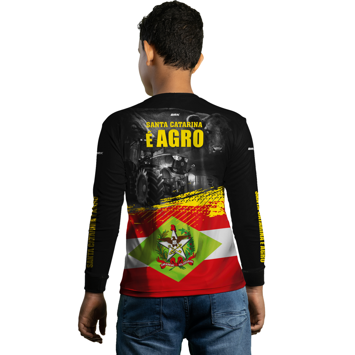 Camisa Agro Brk Santa Catarina é Agro com Proteção Solar UV50+ - BRK AGRO