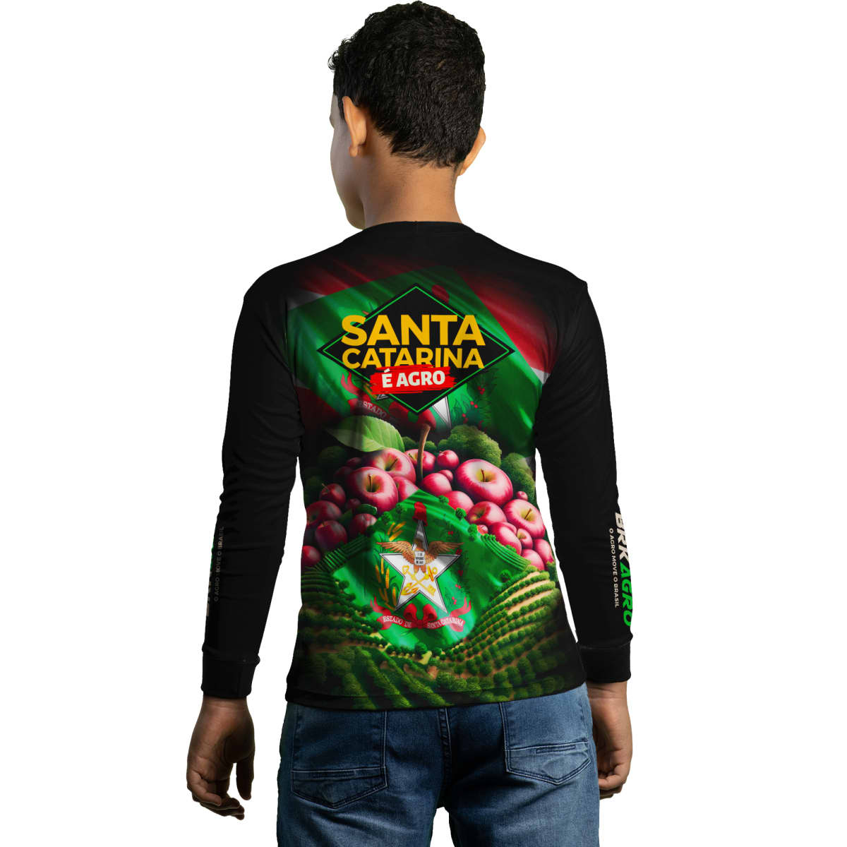 Camisa Agro Brk Santa Catarina Maçãs com Proteção Solar UV50+ - BRK AGRO