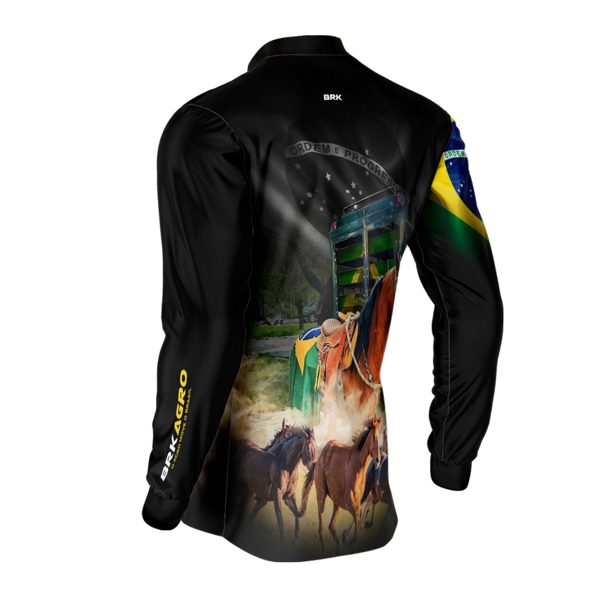 Camisa Agro Brk Cavalos Comitiva com UV50+ - BRK AGRO