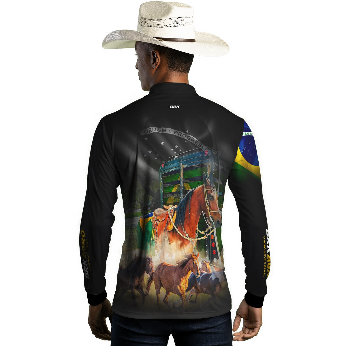 Camisa Agro Brk Cavalos Comitiva com UV50+ - BRK AGRO