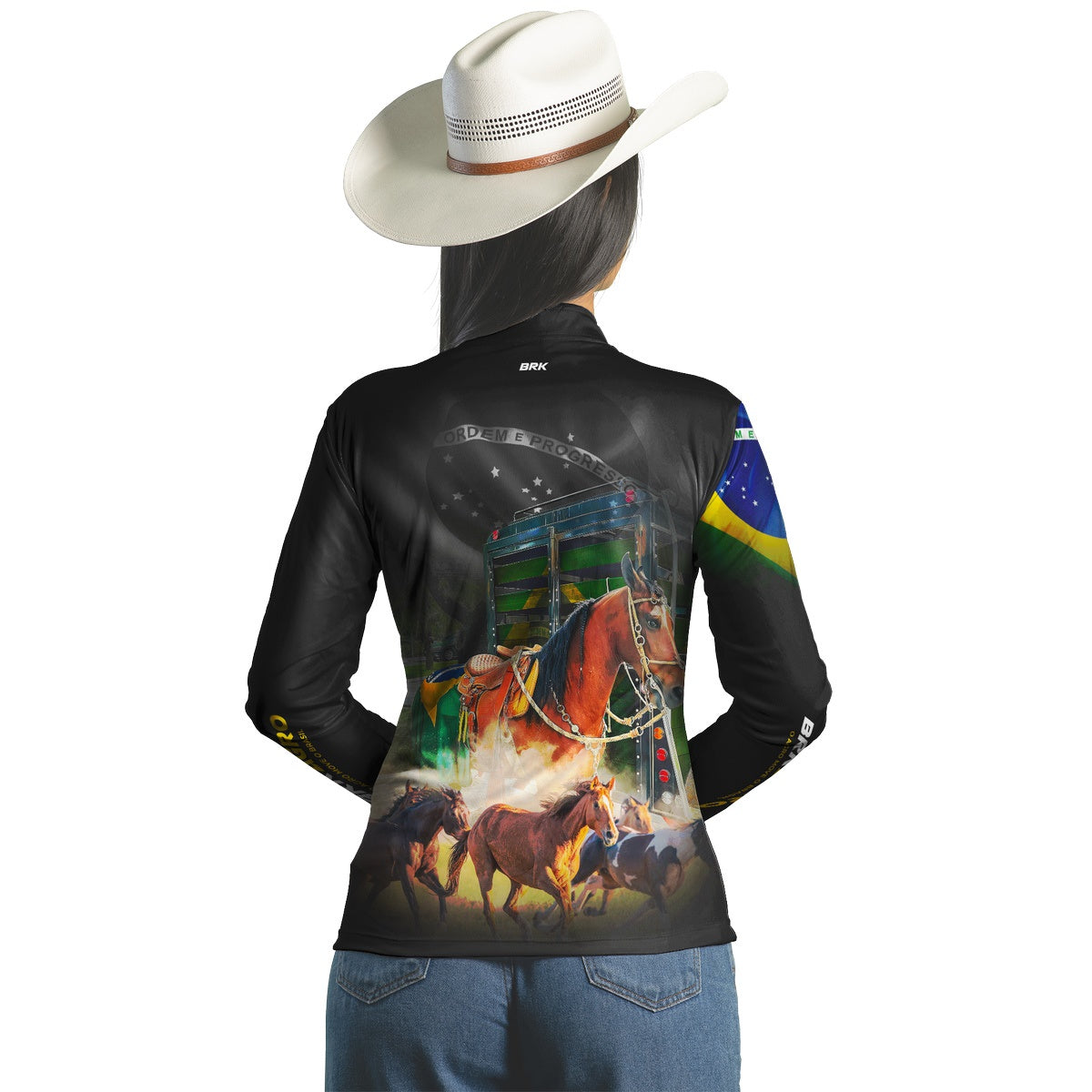 Camisa Agro Brk Cavalos Comitiva com UV50+ - BRK AGRO