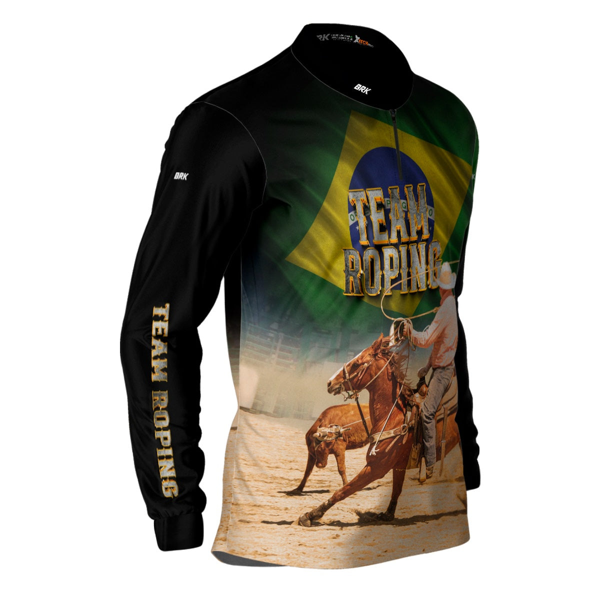 Camisa Agro Brk Team Roping BR Proteção UV50+ - BRK AGRO