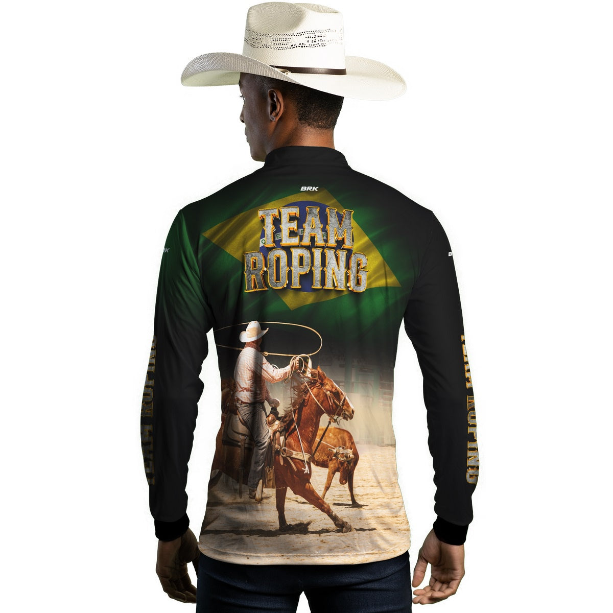 Camisa Agro Brk Team Roping BR Proteção UV50+ - BRK AGRO