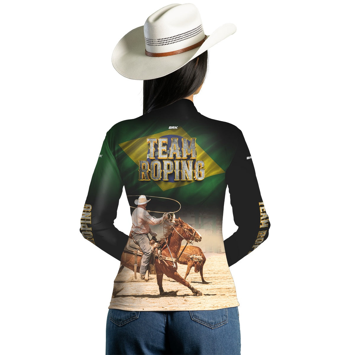 Camisa Agro Brk Team Roping BR Proteção UV50+ - BRK AGRO