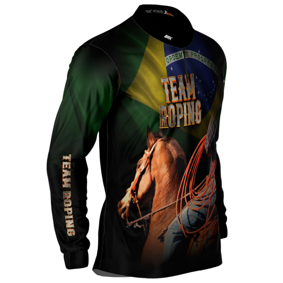 Camisa Agro Brk Team Roping Brasil 2 com UV50+ - BRK AGRO