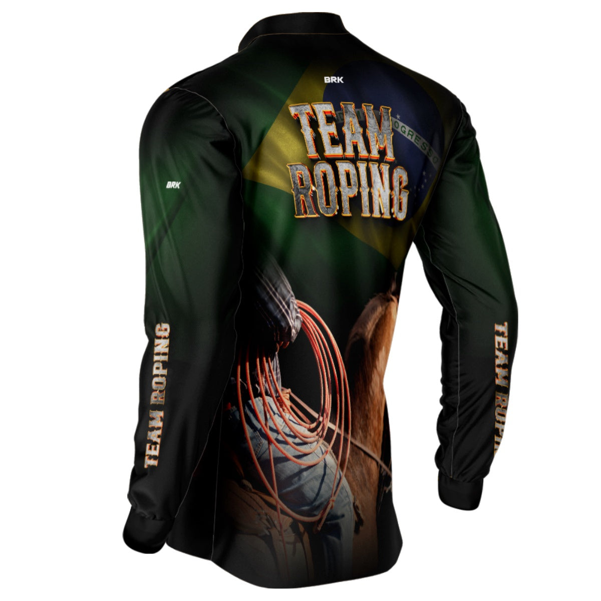 Camisa Agro Brk Team Roping Brasil 2 com UV50+ - BRK AGRO