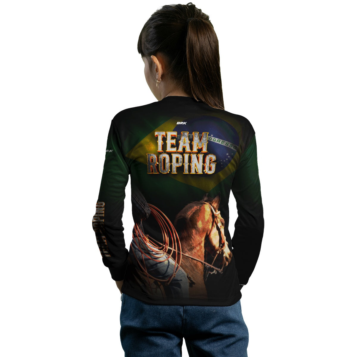 Camisa Agro Brk Team Roping Brasil 2 com UV50+ - BRK AGRO