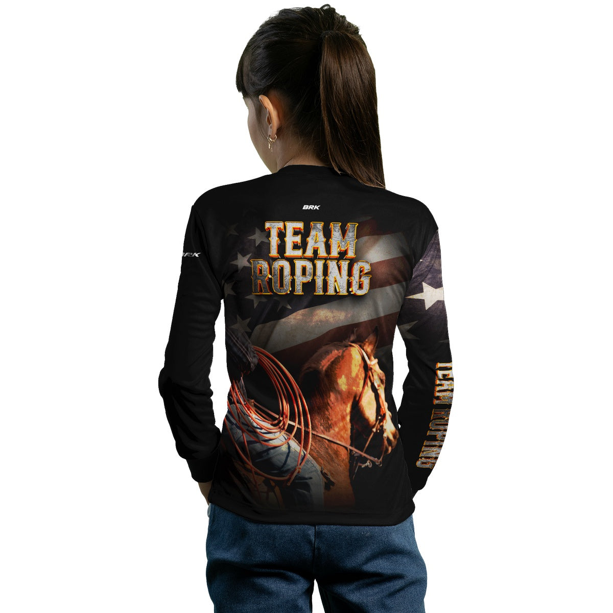 Camisa Agro Brk Team Roping Estados Unidos com Proteção UV50+ - BRK AGRO