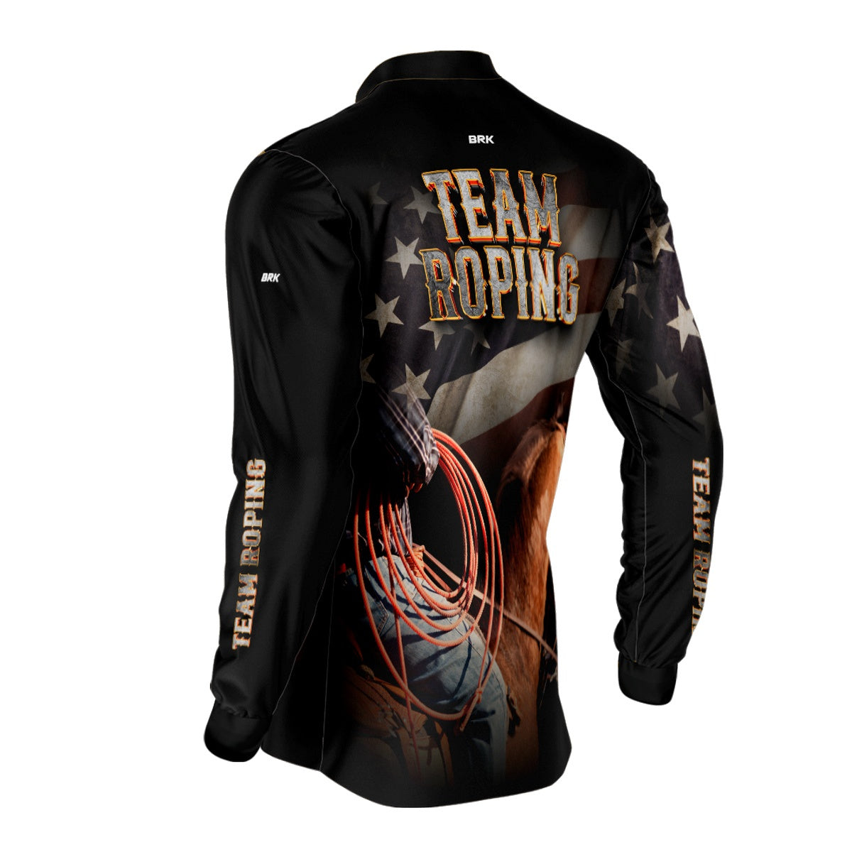 Camisa Agro Brk Team Roping Estados Unidos com Proteção UV50+ - BRK AGRO