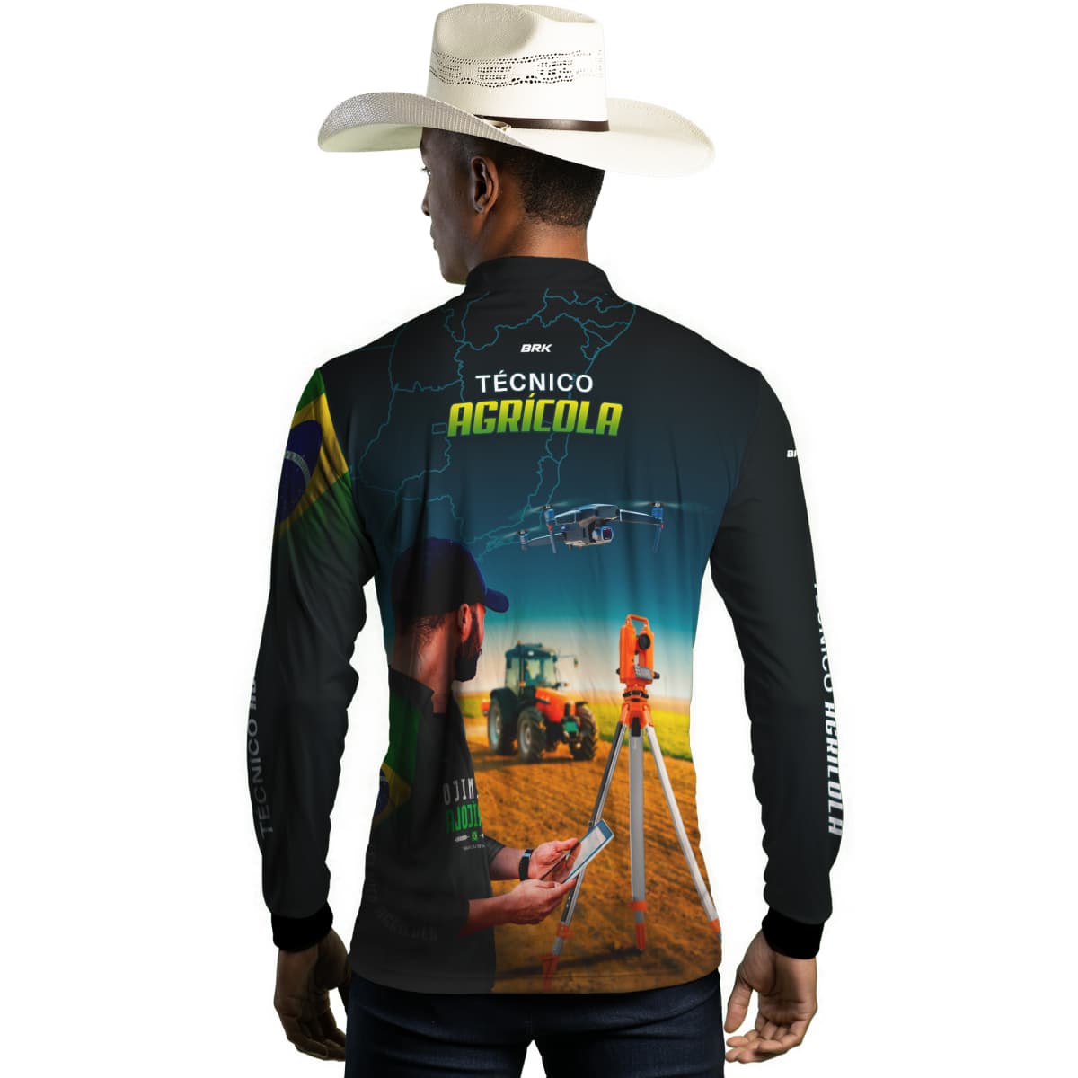 Camisa Agro Brk Técnico Agrícola com Proteção Solar UV50+ - BRK AGRO