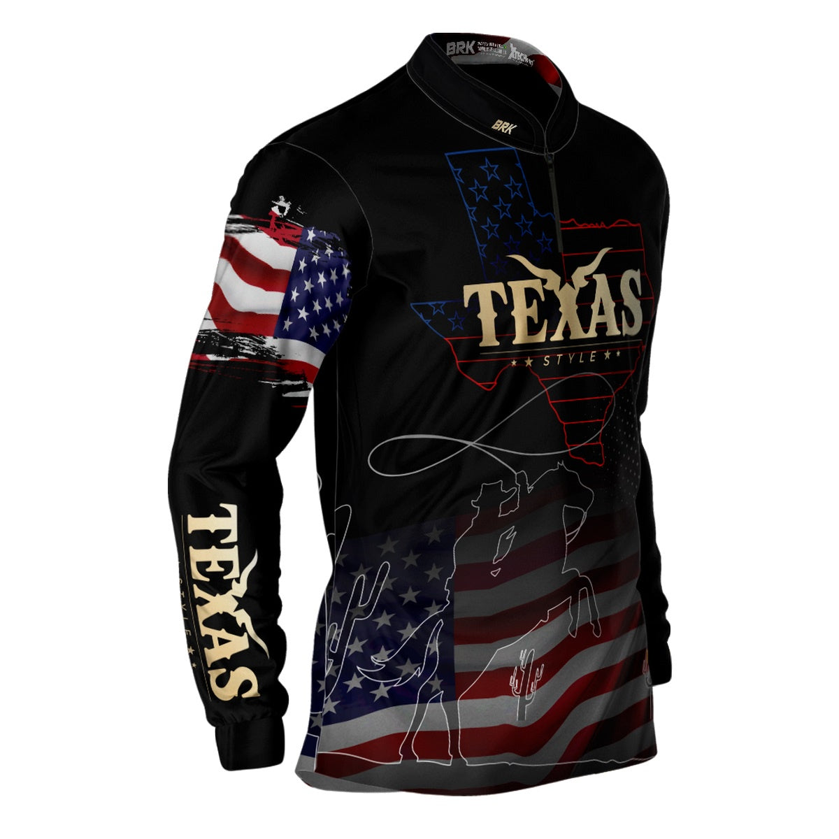 Camisa Agro Brk Texas Estados Unidos com UV50+ - Brk Agro