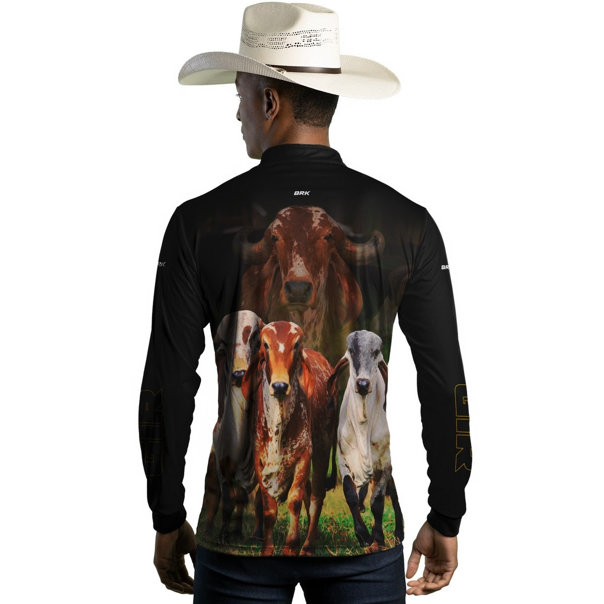 Camisa Agro Brk Vaca Gir com Proteção Solar UV50+ - BRK AGRO