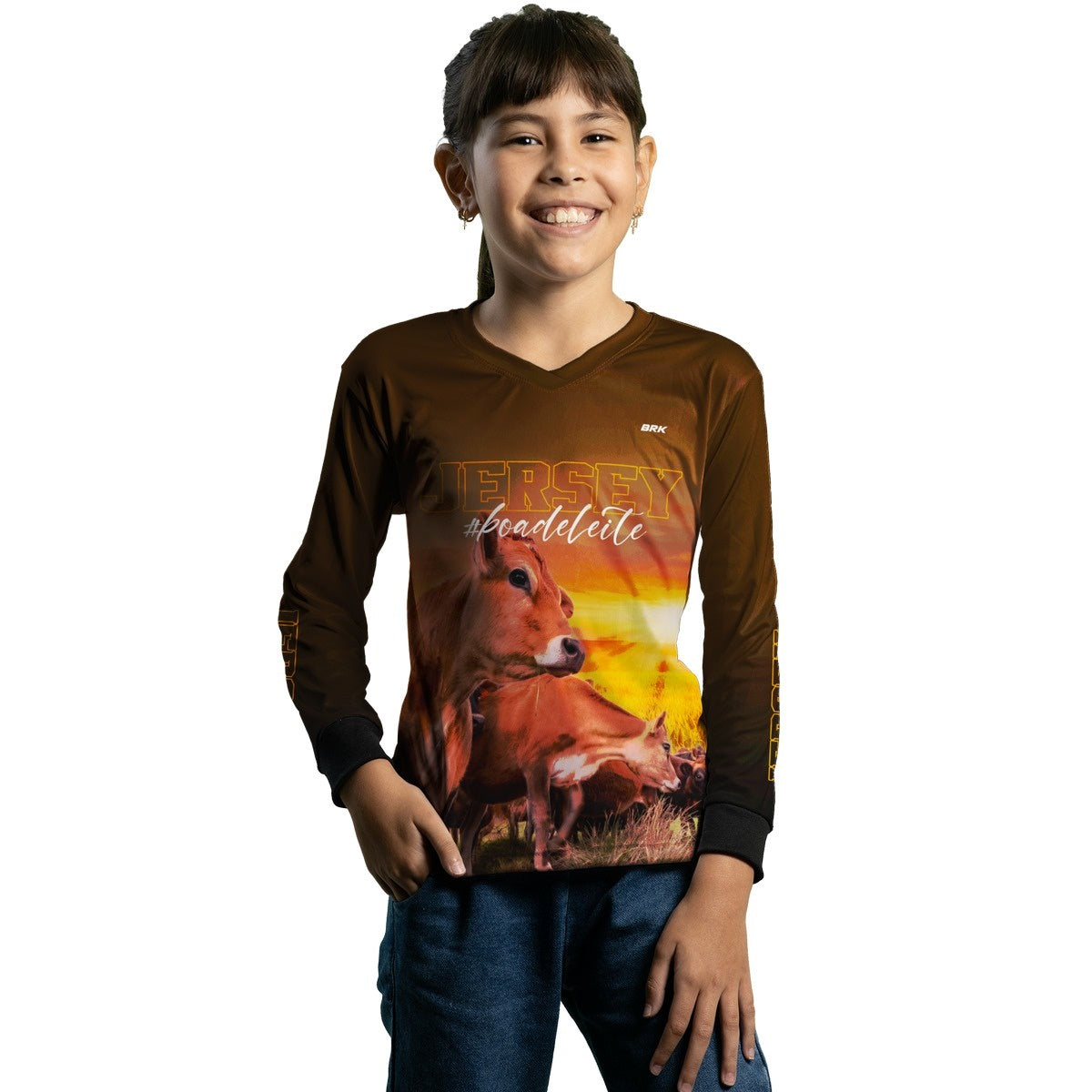 Camisa Agro Brk Vaca Jersey com Proteção Solar UV50+ - BRK AGRO