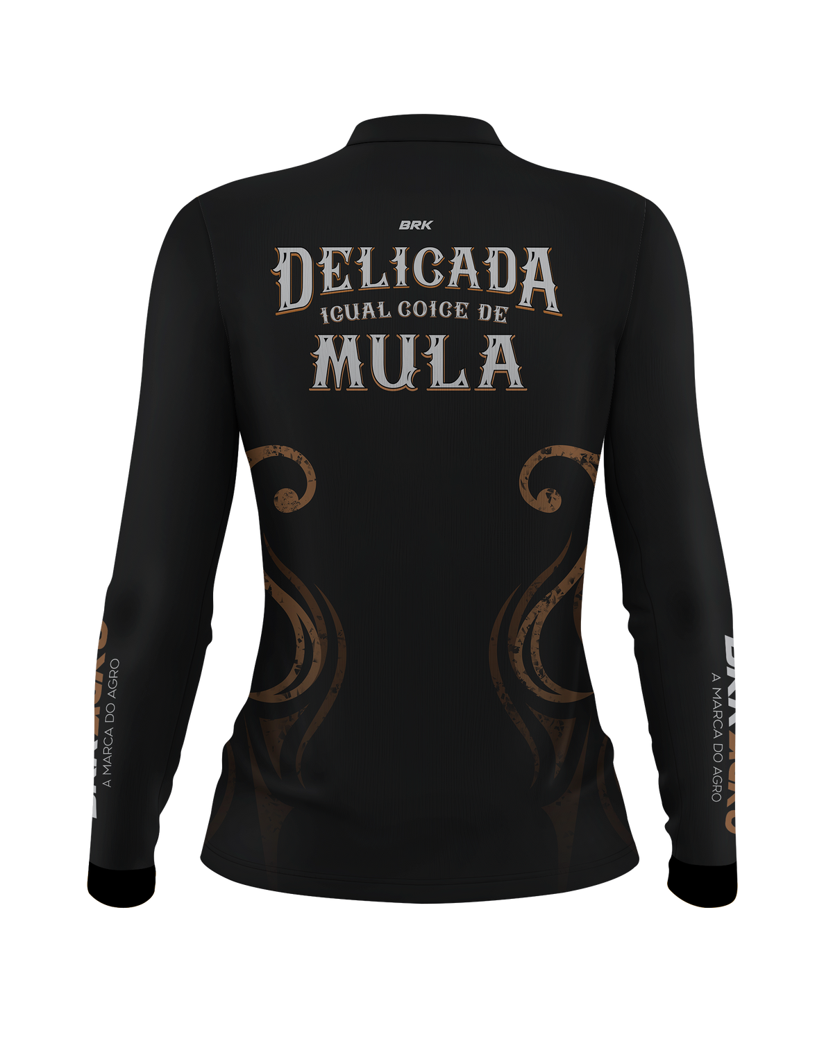 Camisa Agro Brk Feminina Delicada Igual Coice de Mula com UV50+ - BRK AGRO