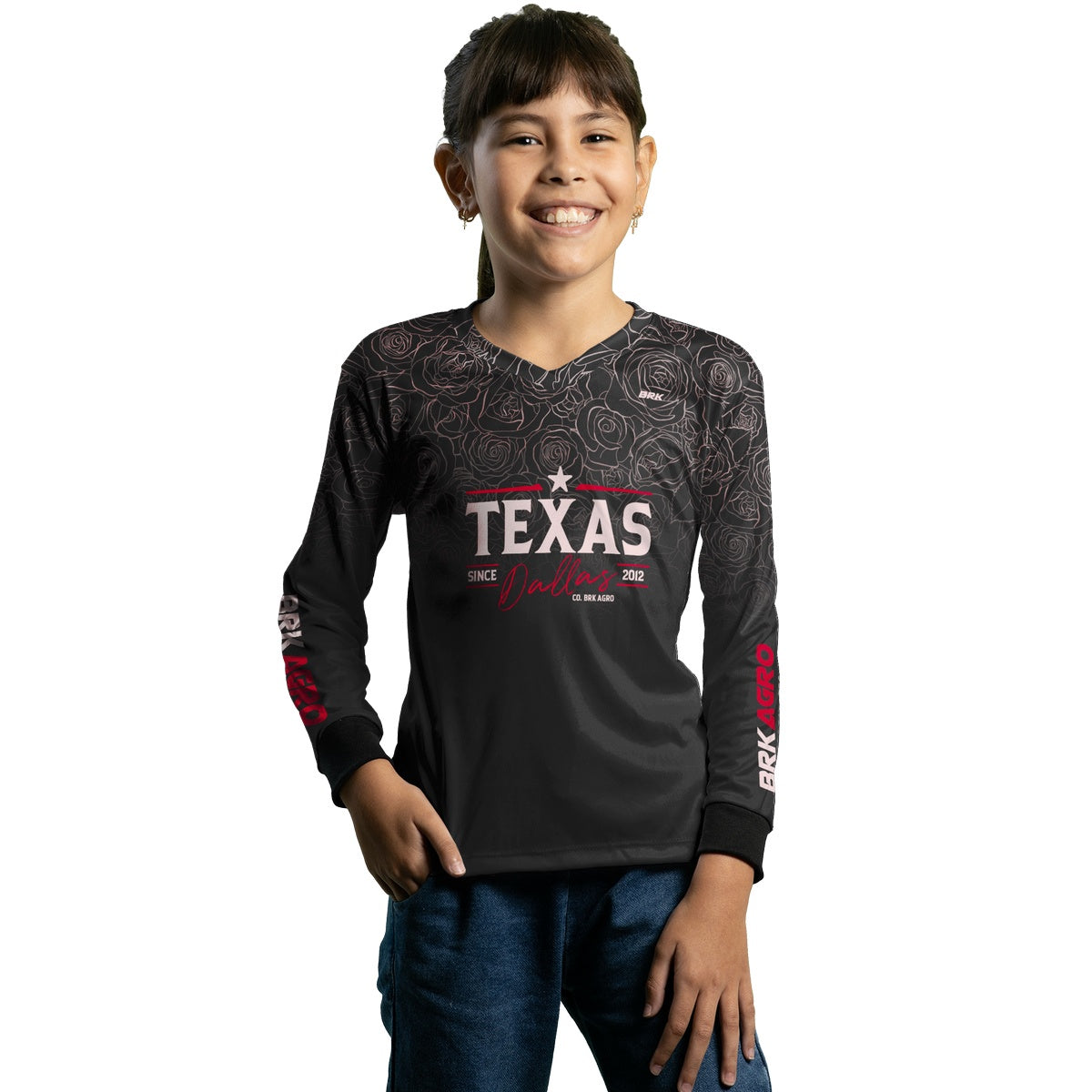 Camisa Agro Brk Feminina Texas Dallas Escura com Proteção com Proteção Solar UV50+ - BRK AGRO