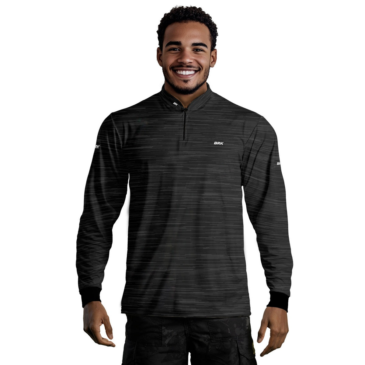 Camisa Masculina Agro Brk Mescla Cinza Escuro com Proteção Solar UV50+ - Brk Agro