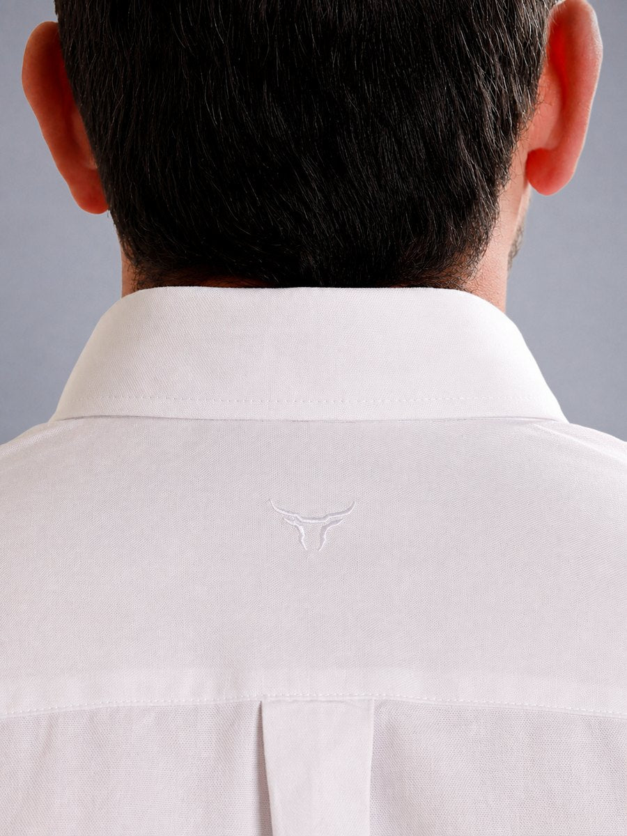 Camisa Xadrez Classic Branca - Manga Curta - Brk Agro
