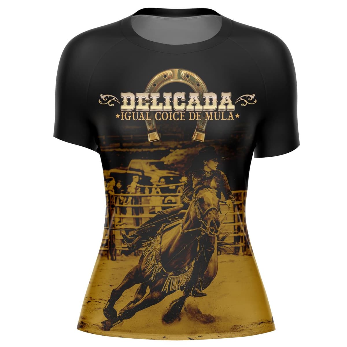 Camiseta Agro Brk Delicada Igual Coice de Mula com Proteção Solar UV50+