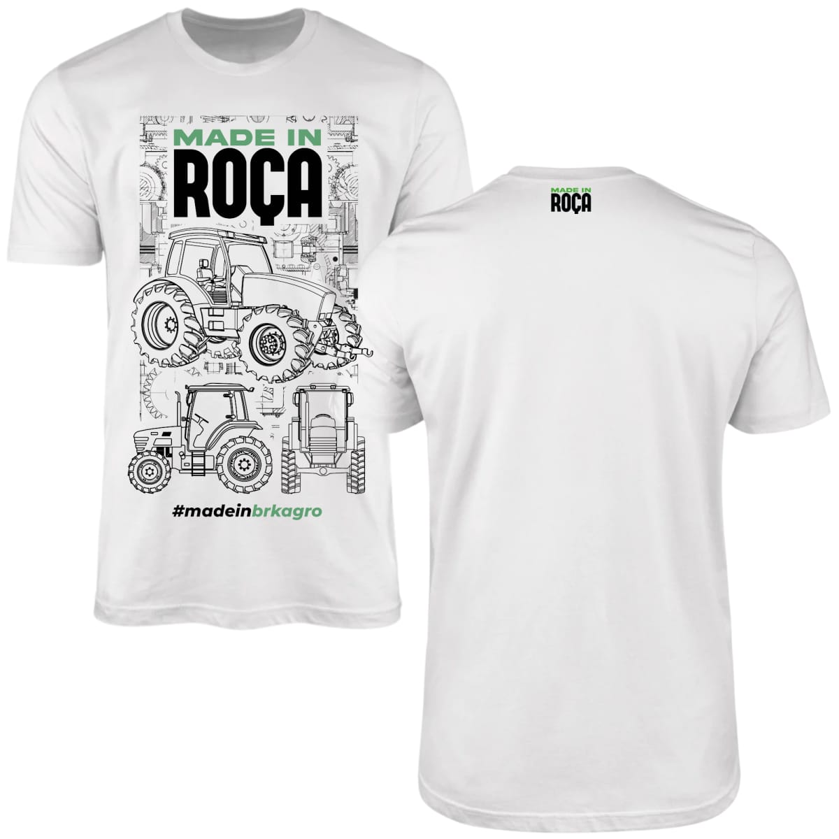 Camiseta Agro Brk Made In Roça Algodão Premium - Brk Agro