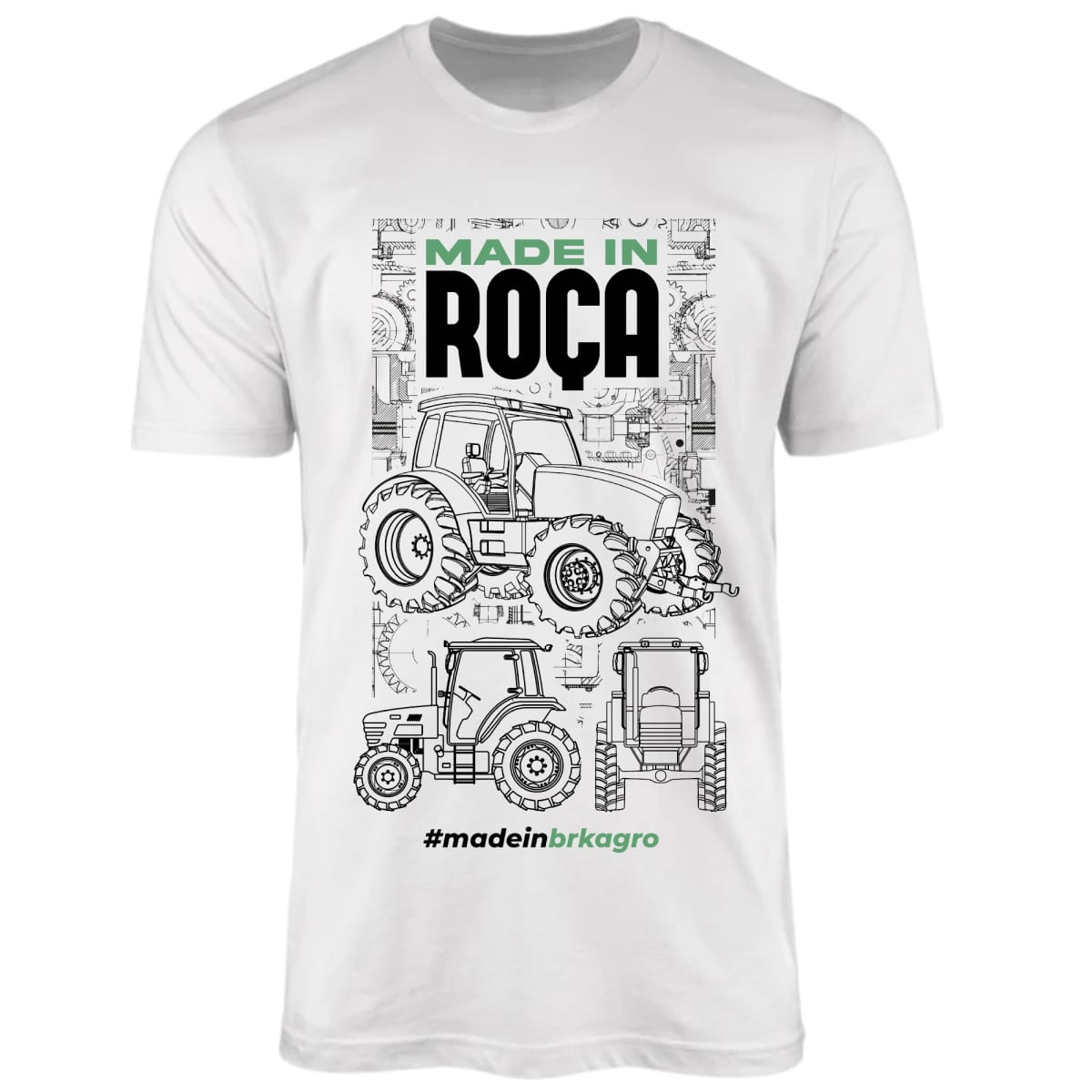 Camiseta Agro Brk Made In Roça Algodão Premium - Brk Agro