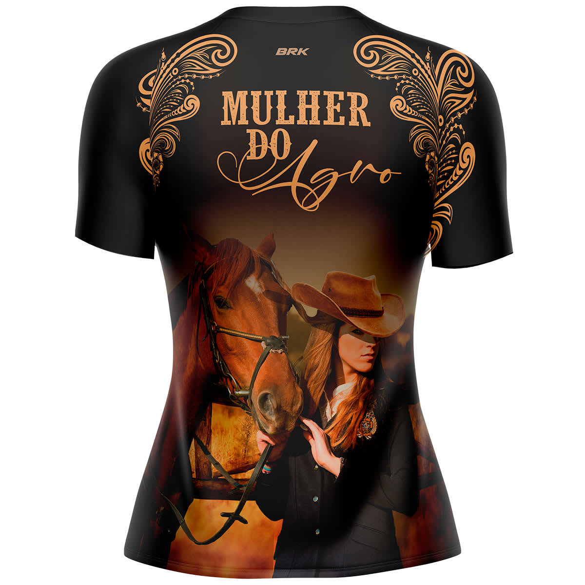 Camiseta Agro Brk Mulher do Agro com Proteção Solar UV50+ - Brk Agro