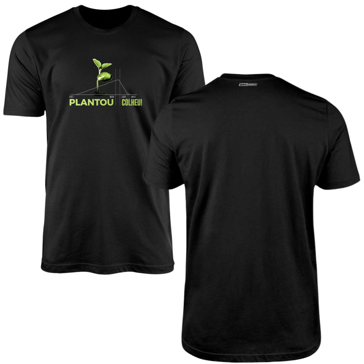 Camiseta Agro Brk Plantou Colheu Algodão Premium - Brk Agro