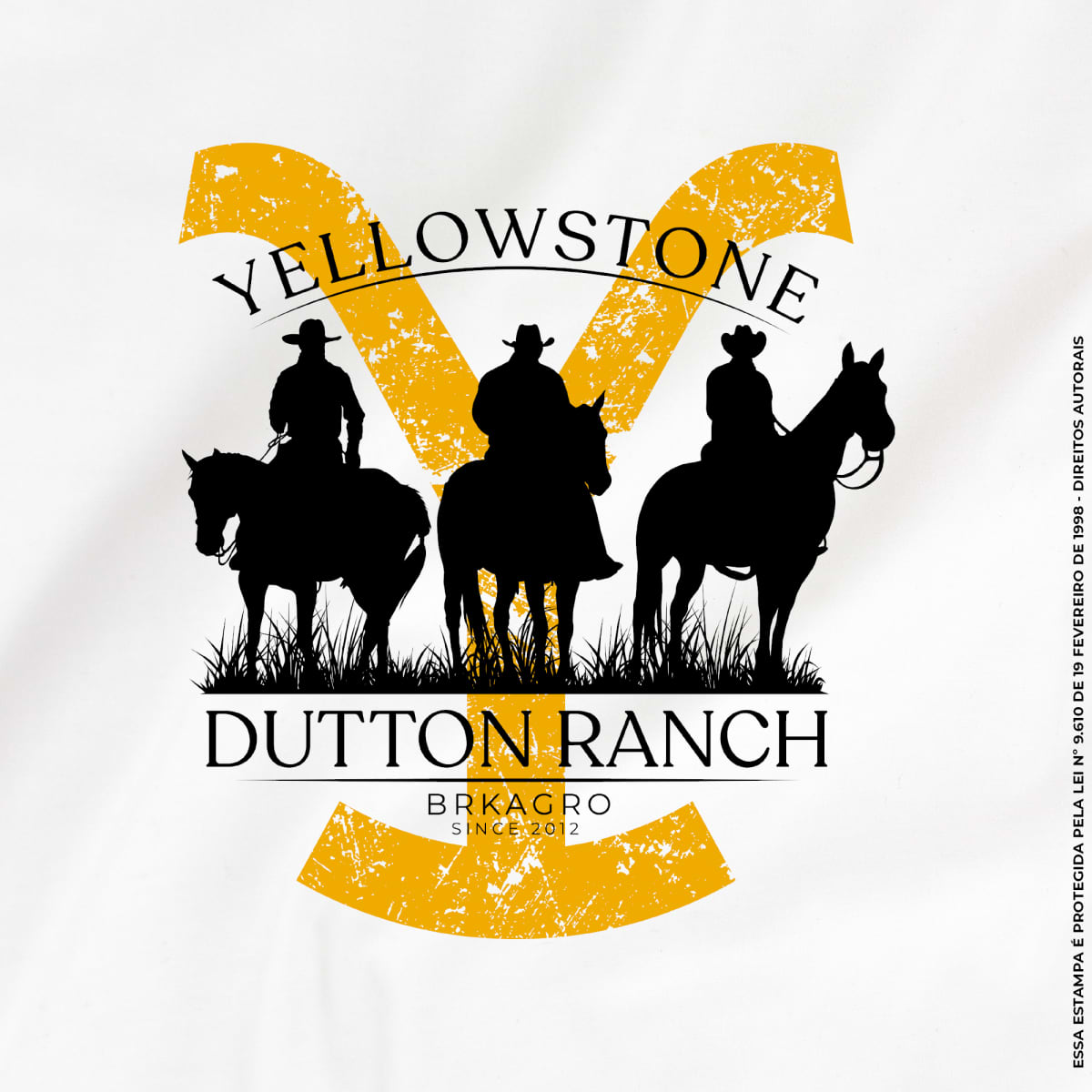 Camiseta Agro Brk Yellowstone Algodão Premium - Brk Agro