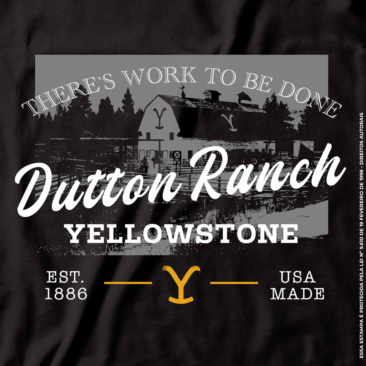 Camiseta Agro Brk Yellowstone Dutton Ranch com Algodão Premium - Brk Agro