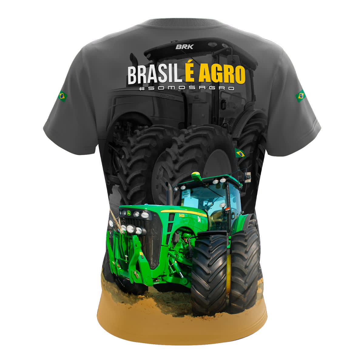 Camiseta Brk Brasil é Agro 03 com Proteção Solar UV50+ - Brk Agro