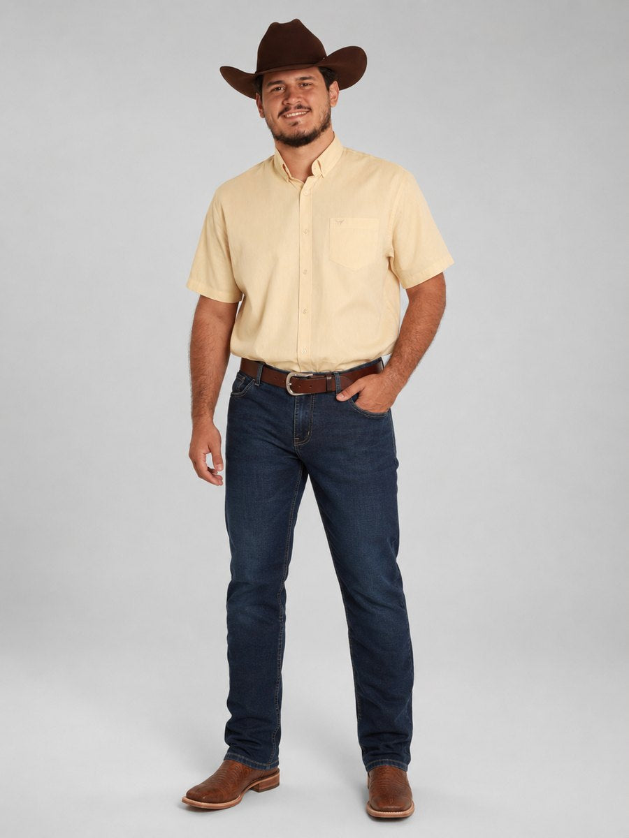 Camisa Brk M/C Classic Amarelo Manteiga