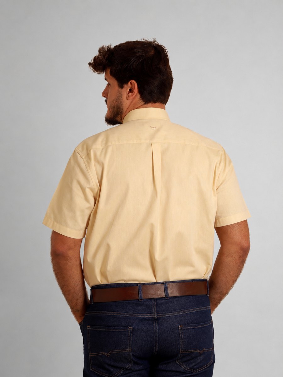 Camisa Brk M/C Classic Amarelo Manteiga