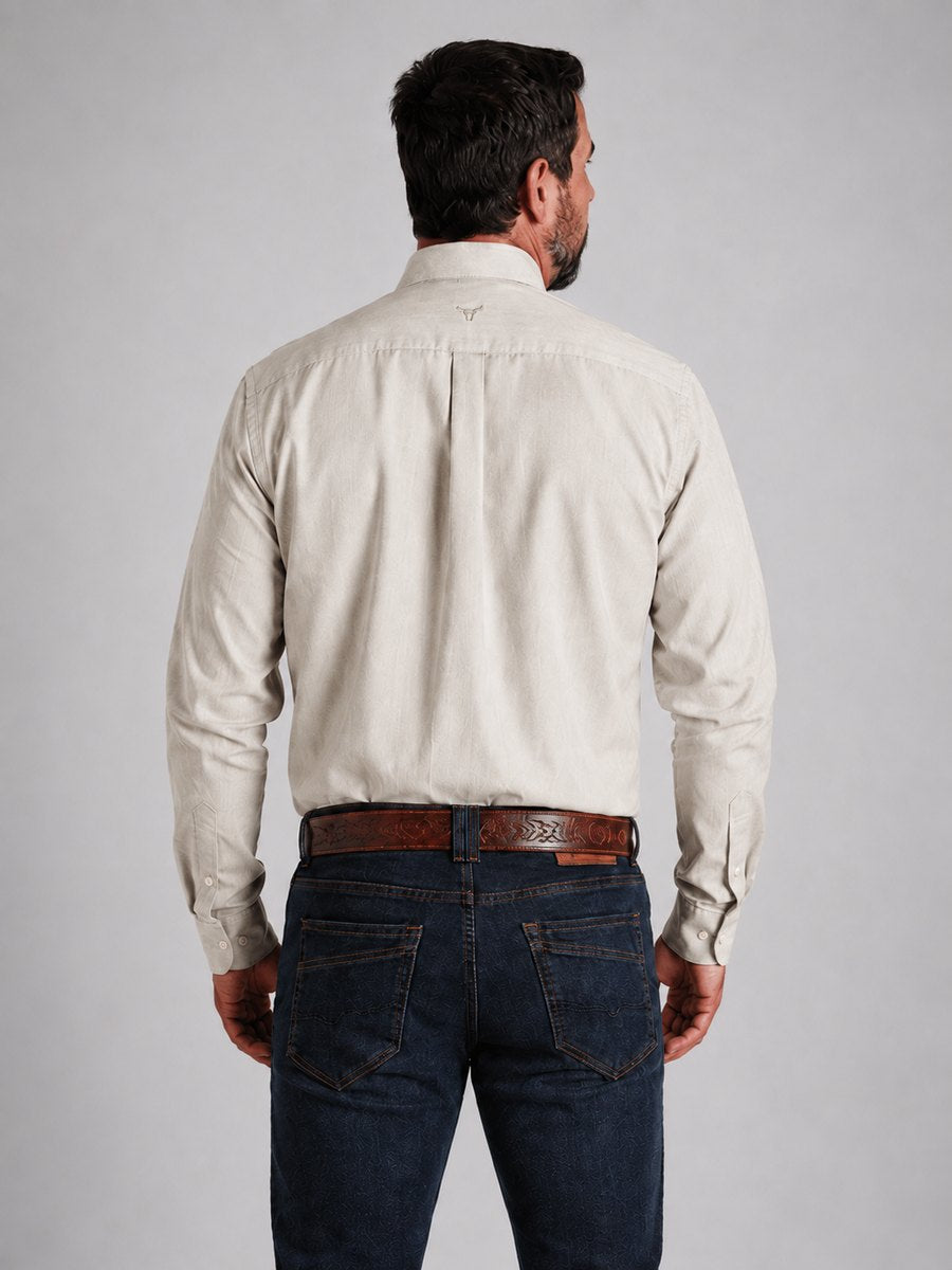 Camisa BRK M/L Classic Bege