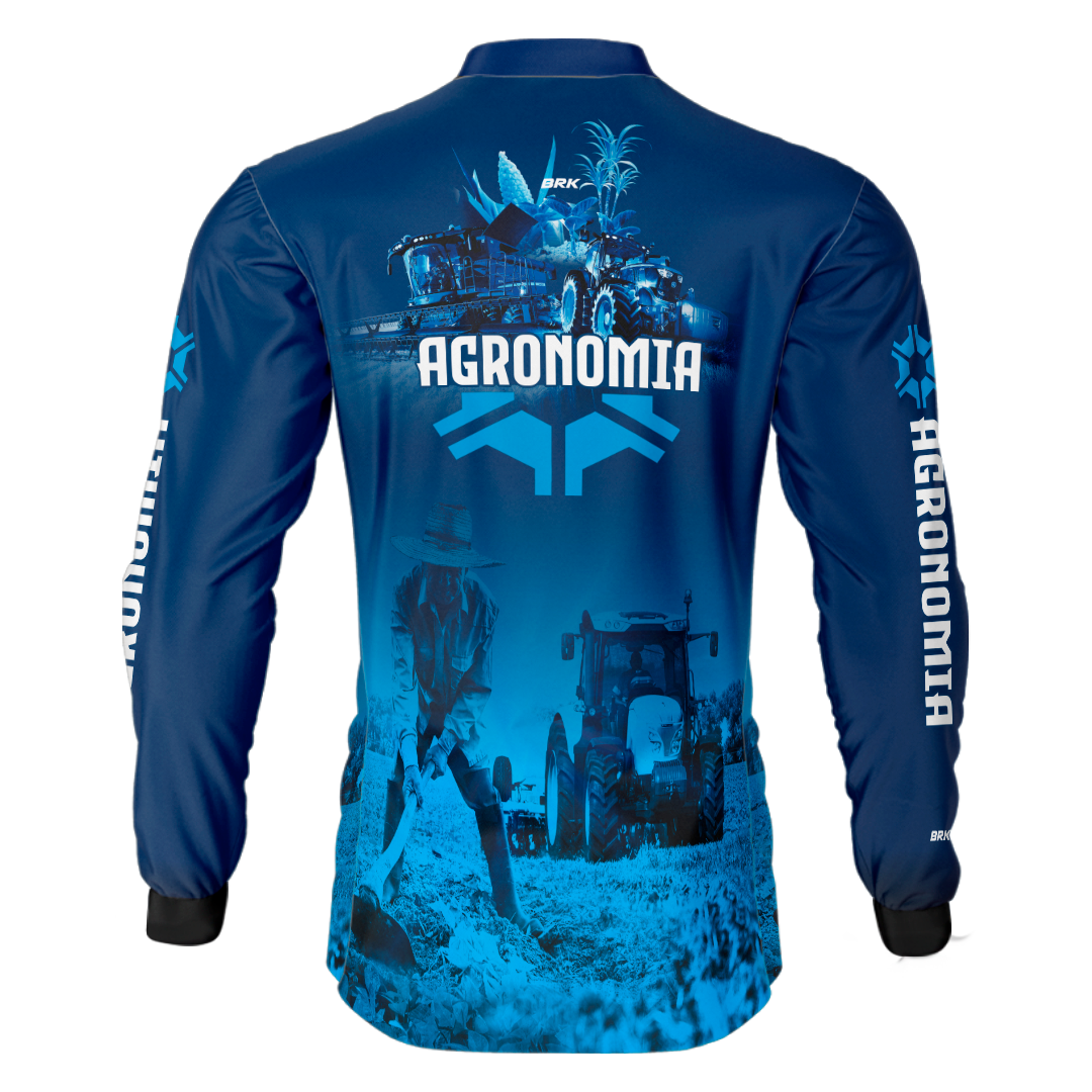 Camisa Agro Brk Agronomia Azul com Uv50+ - BRK AGRO