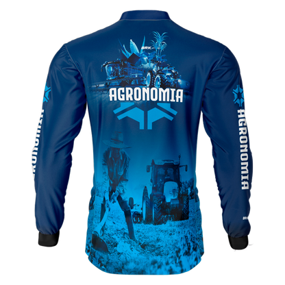 Camisa Agro Brk Agronomia Azul com Uv50+ - BRK AGRO