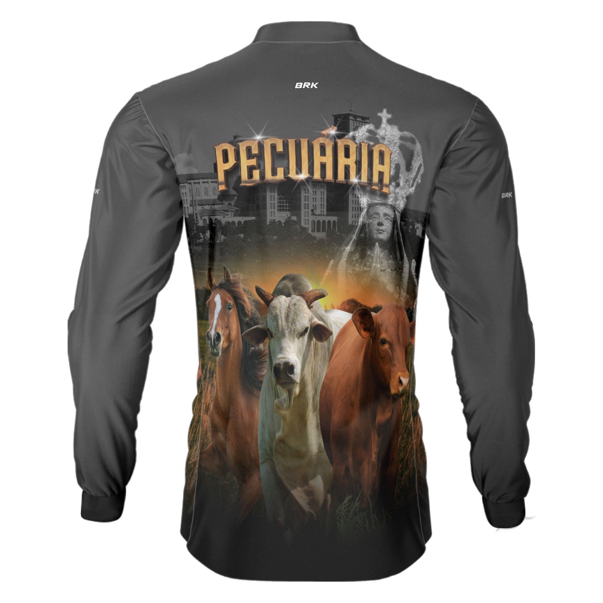 Camisa Agro Brk Nossa Senhora Pecuária com UV50+ - Brk Agro