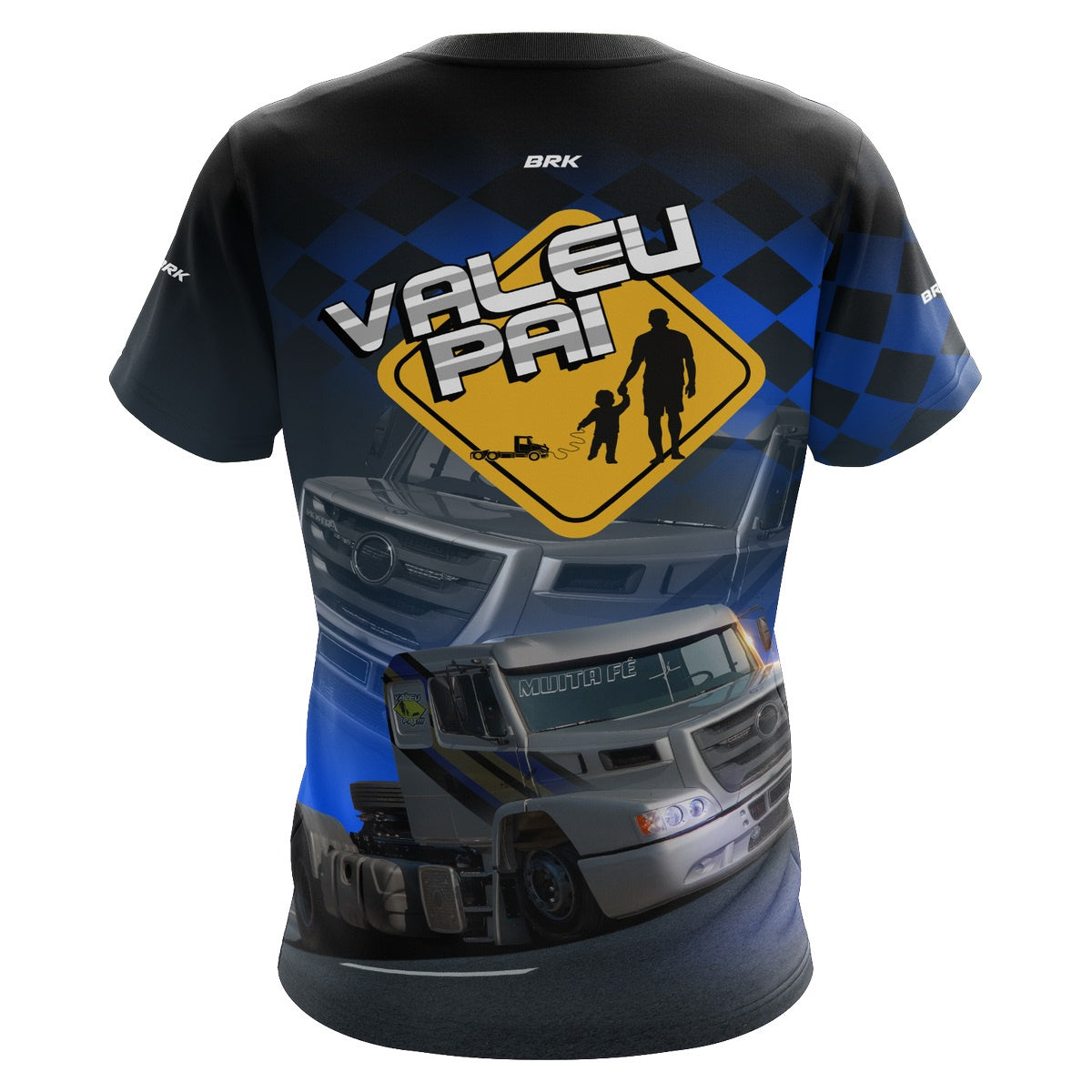 Camiseta Agro Brk Caminhão Valeu Pai com Proteção  Solar UV50+ - Brk Agro