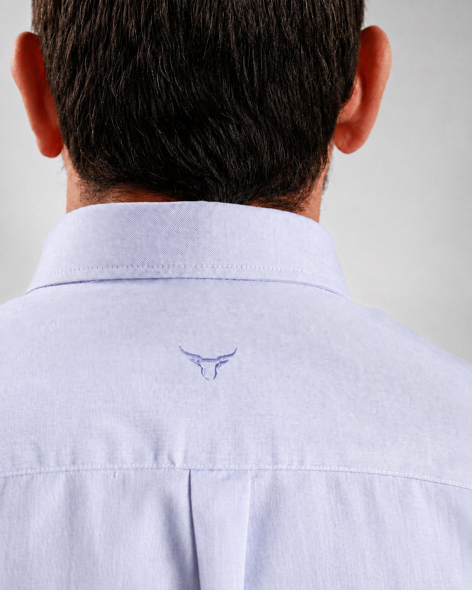 Camisa Xadrez Classic Azul Lavanda - Manga Longa - Brk Agro