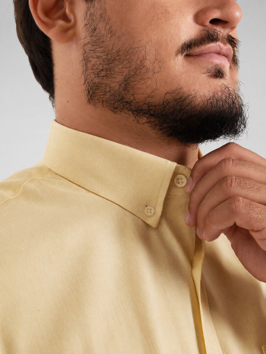 Camisa Brk M/C Classic Amarelo Manteiga