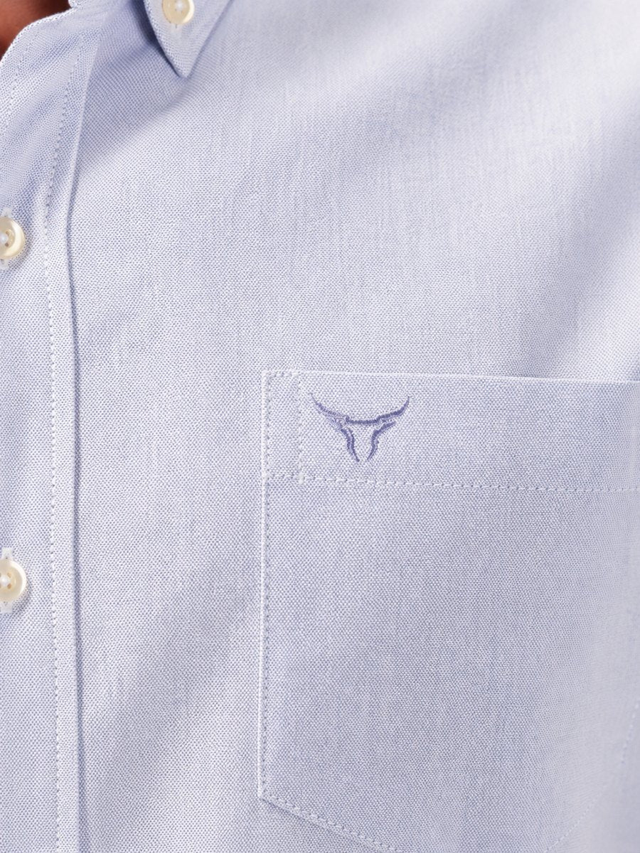 Camisa Xadrez Classic Azul Lavanda - Manga Curta - Brk Agro