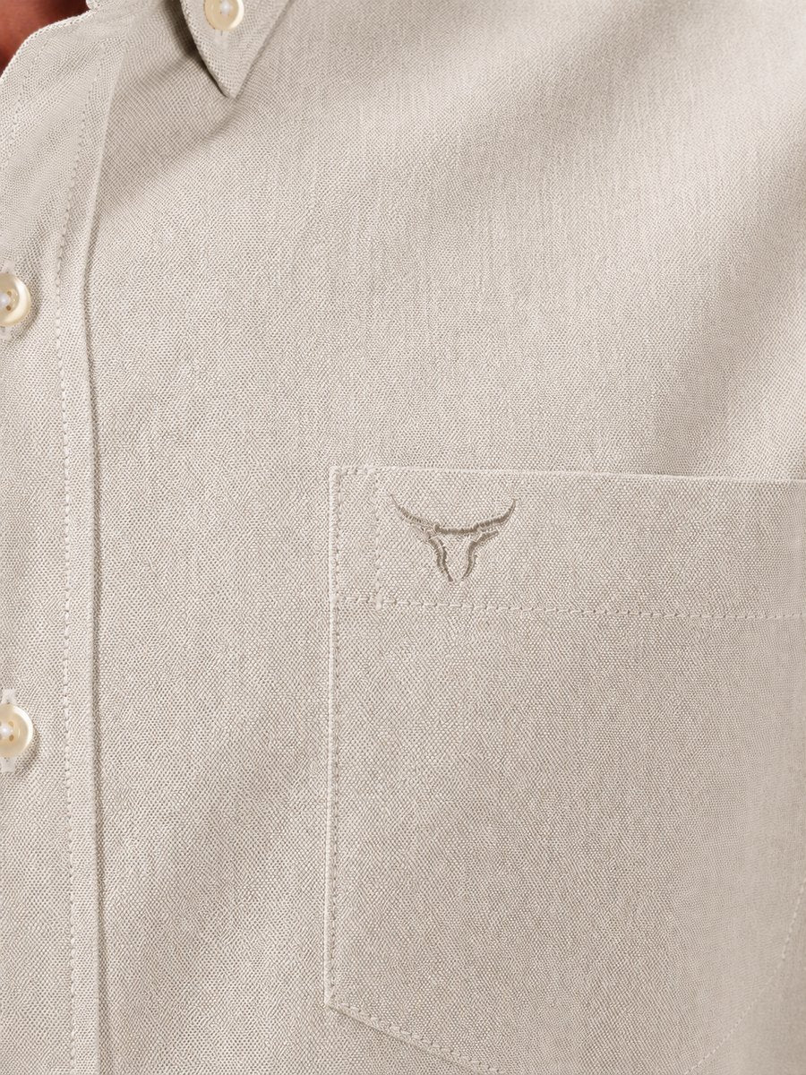 Camisa BRK M/L Classic Bege