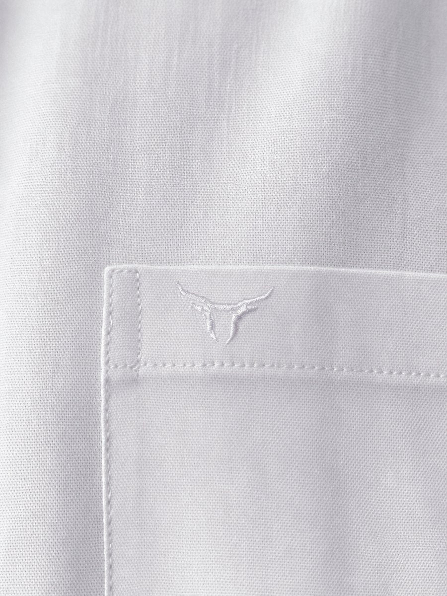 Camisa Xadrez Classic Branca - Manga Curta - Brk Agro