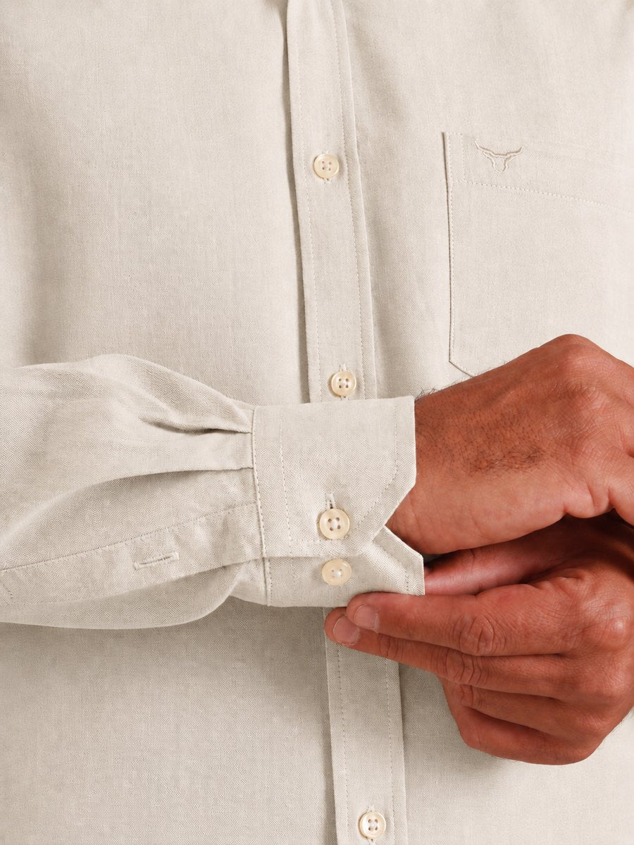 Camisa BRK M/L Classic Bege