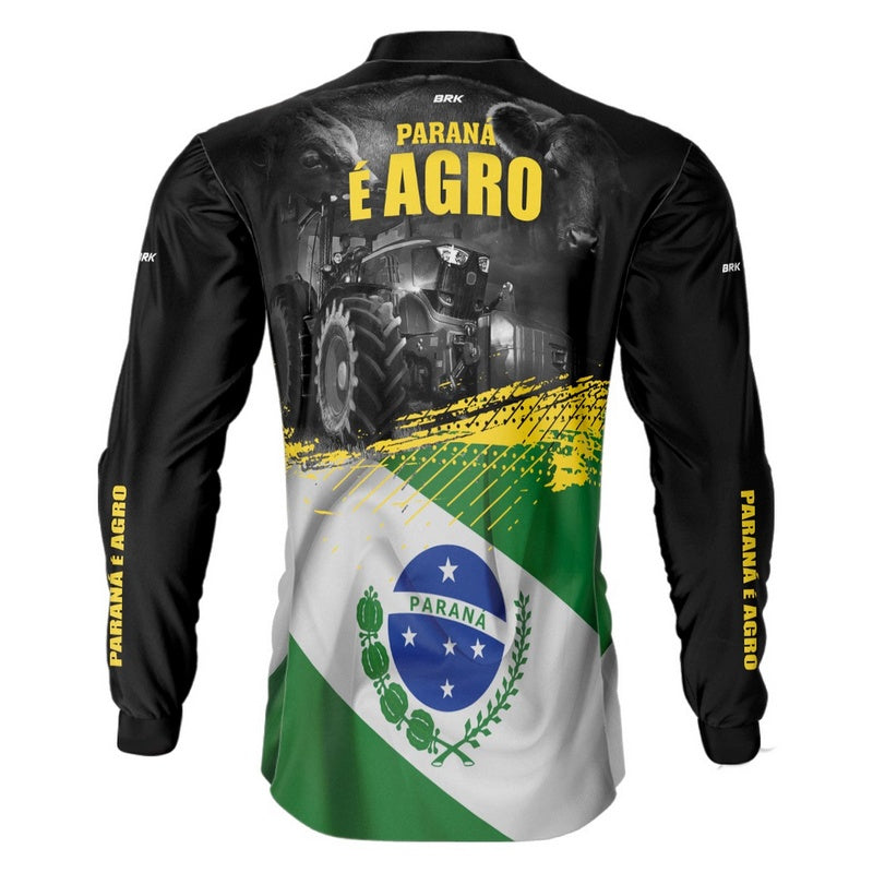 Camisa Agro Brk Paraná é Agro com Proteção Solar UV50+ - BRK AGRO
