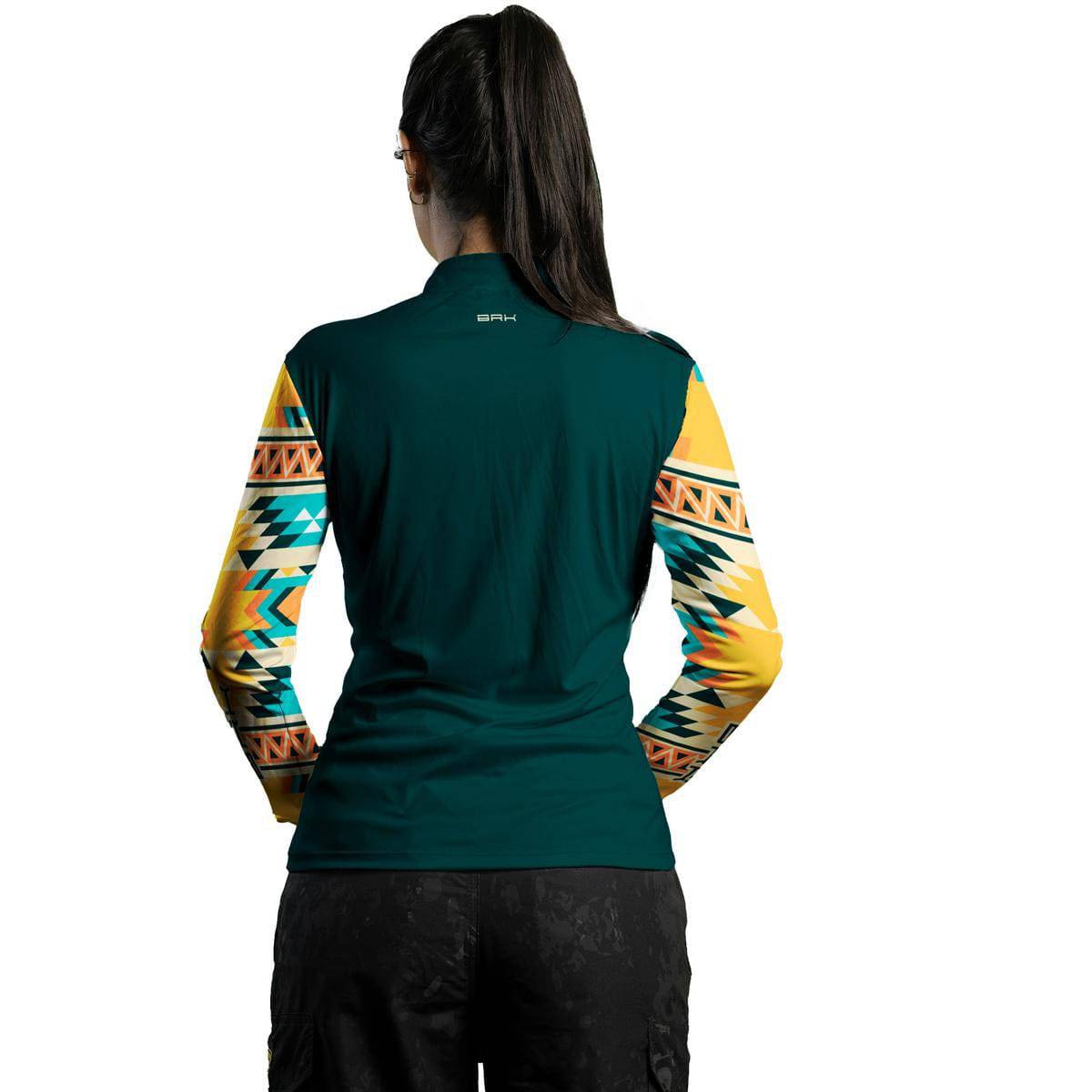 Camisa Agro Brk Feminina Geométrica com Proteção Solar UV50+ - Brk Agro