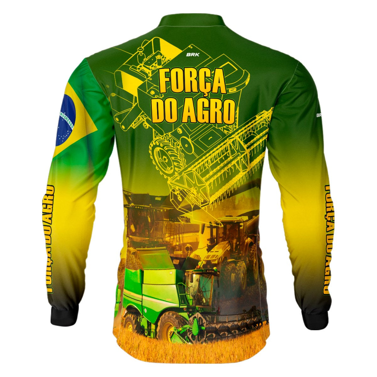 Camisa Agro Brk Força do Agro com Proteção Solar UV50+ - Brk Agro