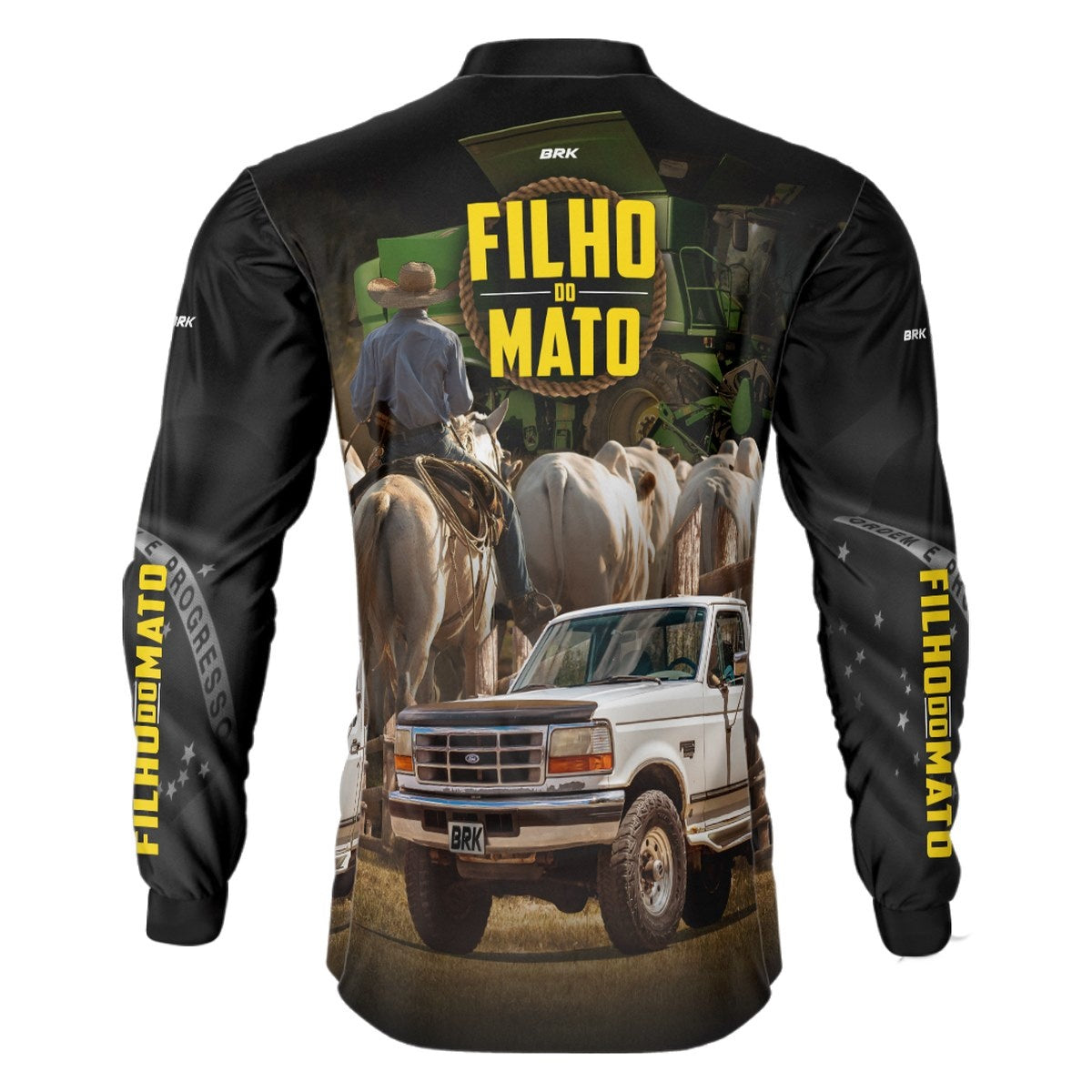 Camisa Agro Brk Caminhonete Masculina Filho do Mato com Proteção Solar UV50+ - BRK AGRO