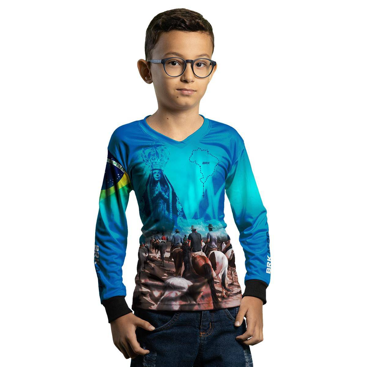 Camisa Agro Brk Cavalgada Devoto Nossa Senhora com UV50+ - BRK AGRO